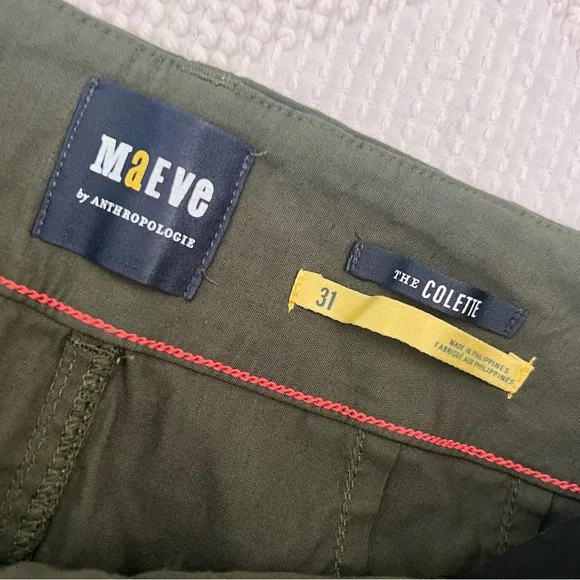 Maeve Green Wide Leg Pants - Picture 4 of 5